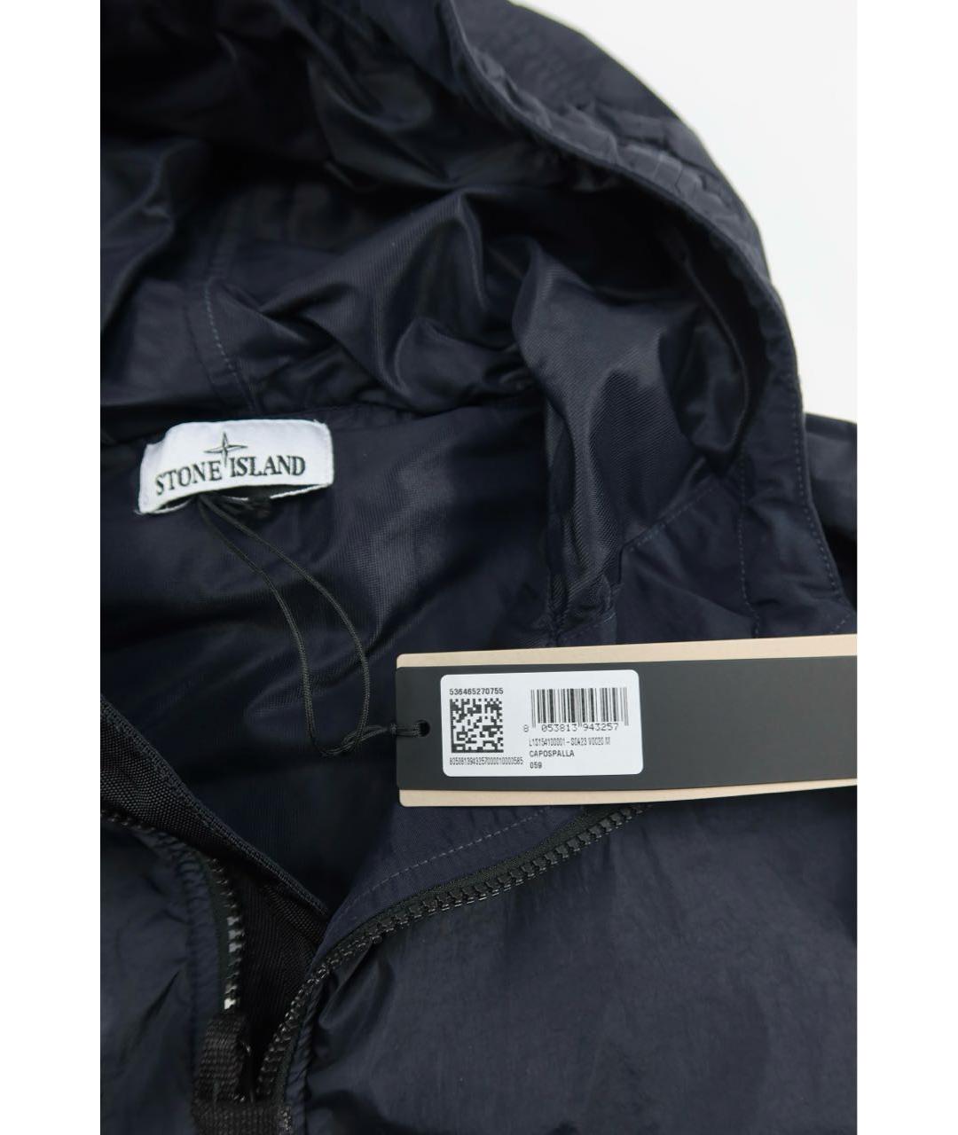 STONE ISLAND Темно-синяя полиамидовая куртка, фото 7