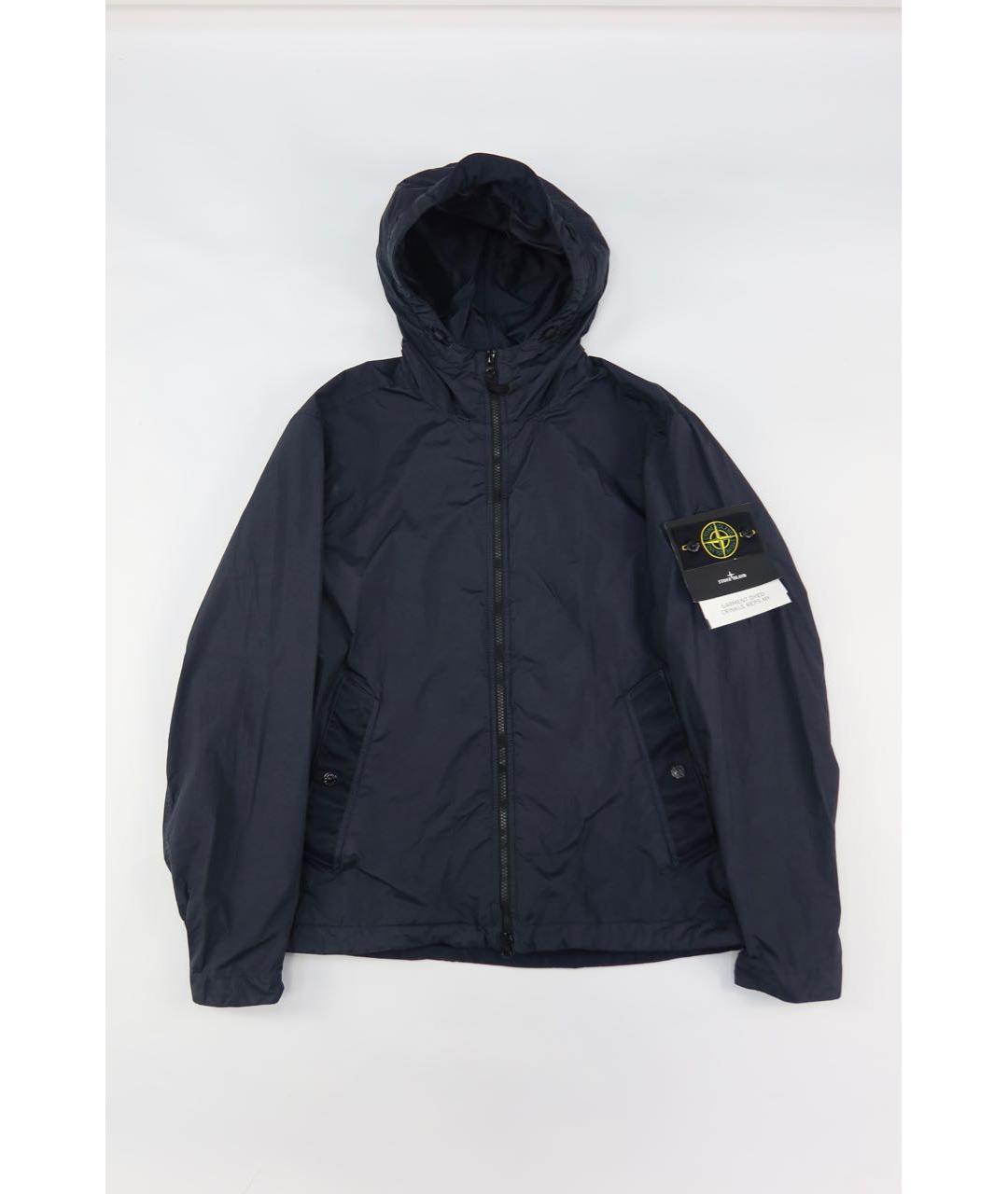 STONE ISLAND Темно-синяя полиамидовая куртка, фото 9