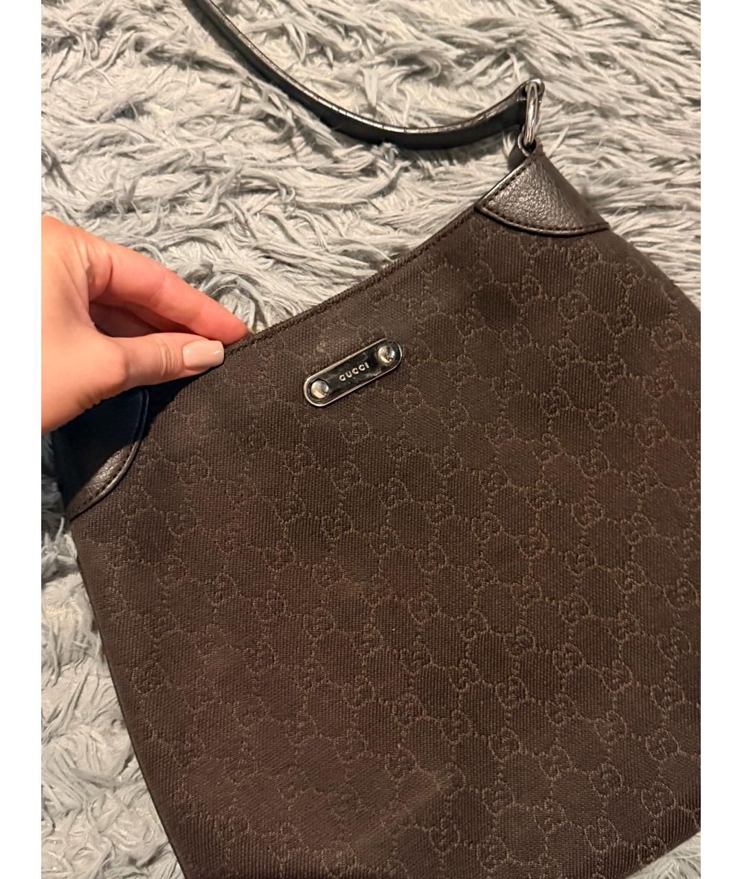 GUCCI Коричневая сумка через плечо, фото 3