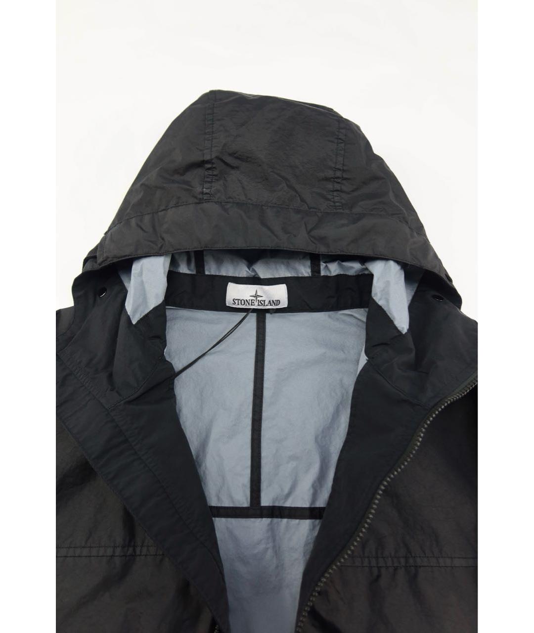 STONE ISLAND Черная полиамидовая куртка, фото 6