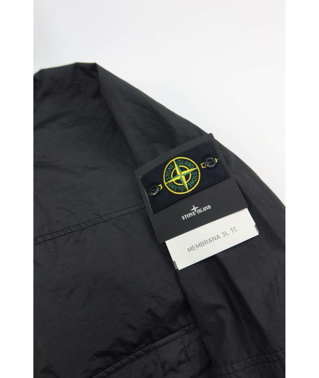 STONE ISLAND Черная полиамидовая куртка, фото 4