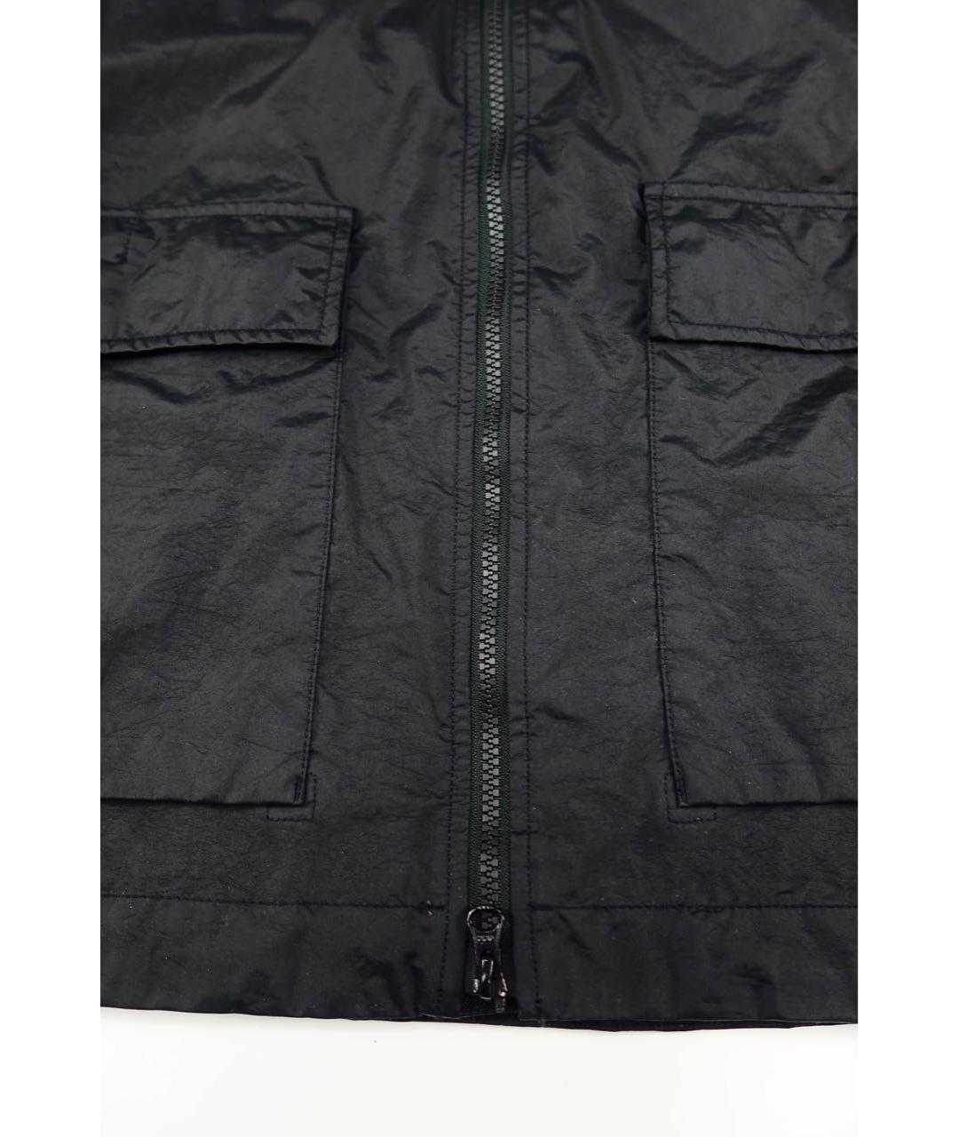 STONE ISLAND Черная полиамидовая куртка, фото 2