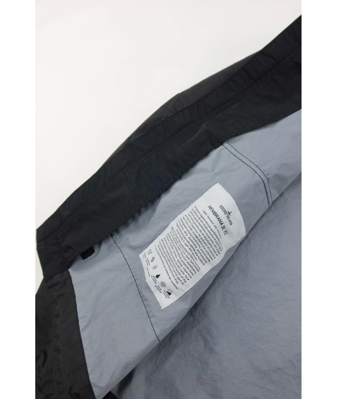 STONE ISLAND Черная полиамидовая куртка, фото 7