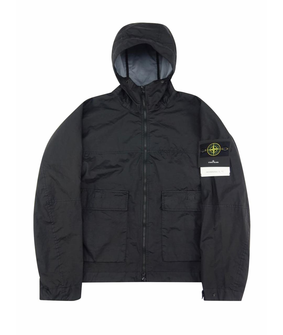 STONE ISLAND Черная полиамидовая куртка, фото 1