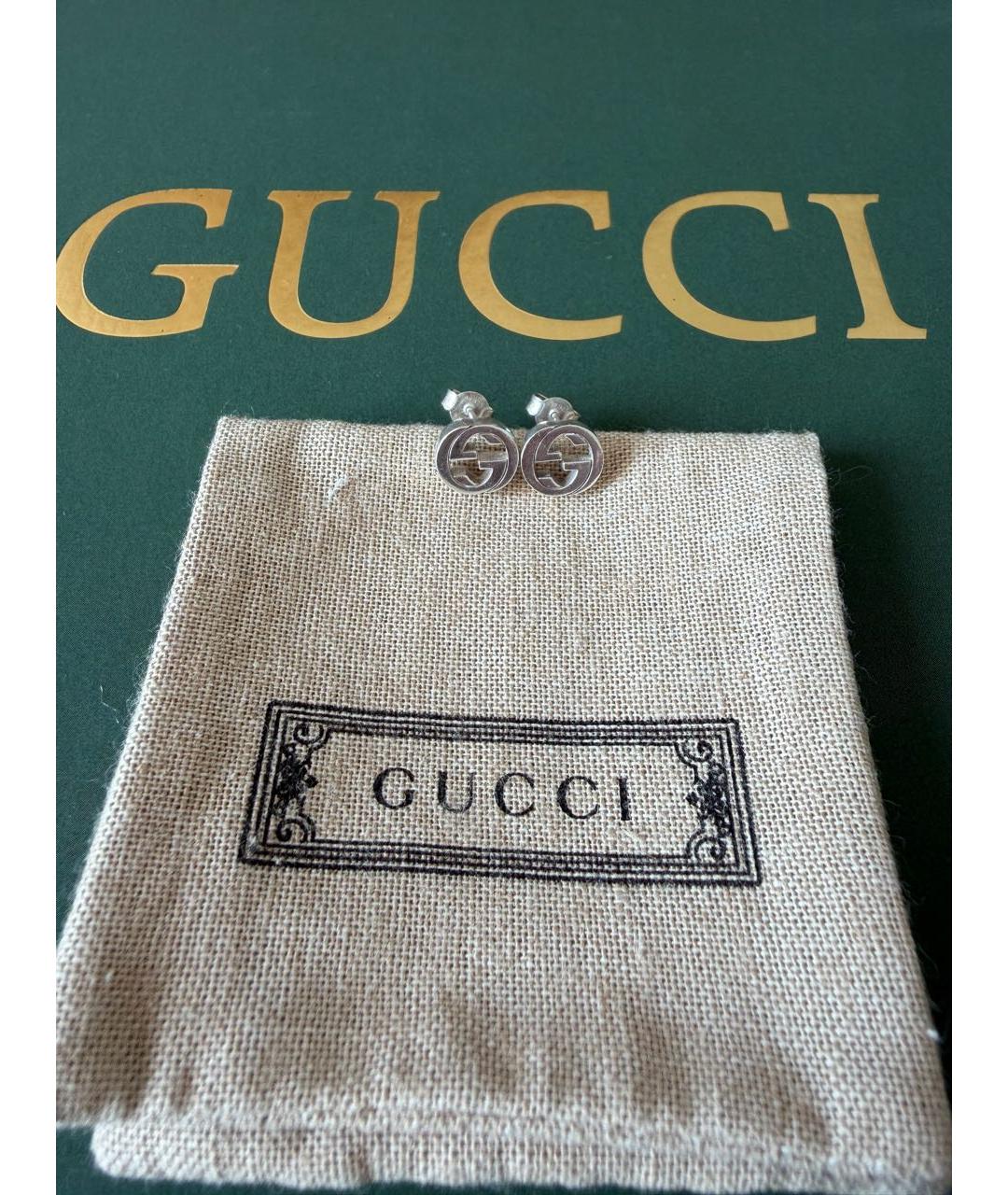 GUCCI Серебряные серебряные серьги, фото 4