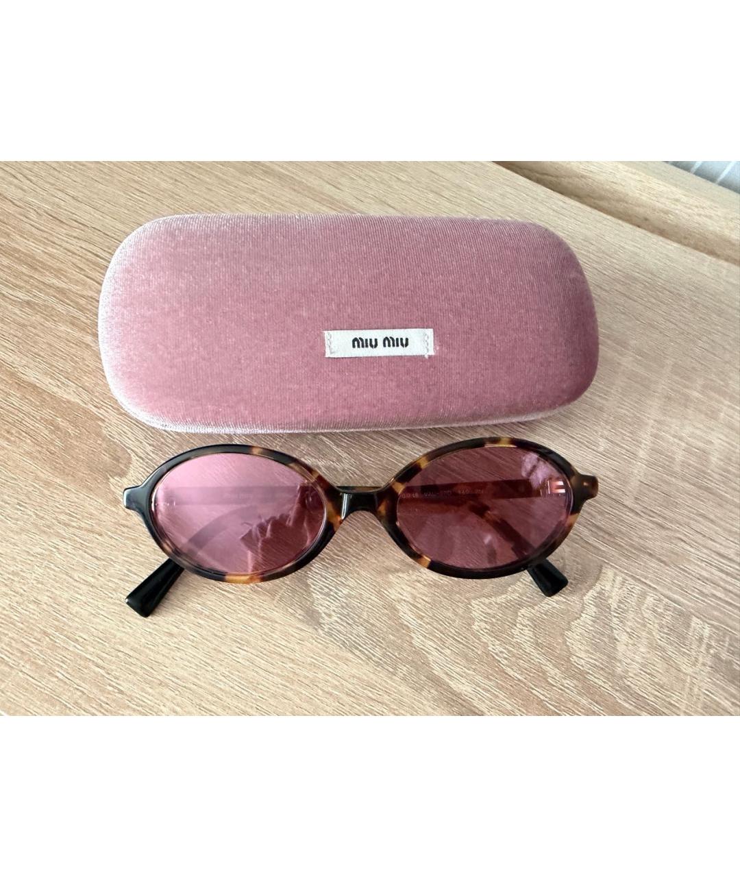 MIU MIU Мульти пластиковые солнцезащитные очки, фото 3