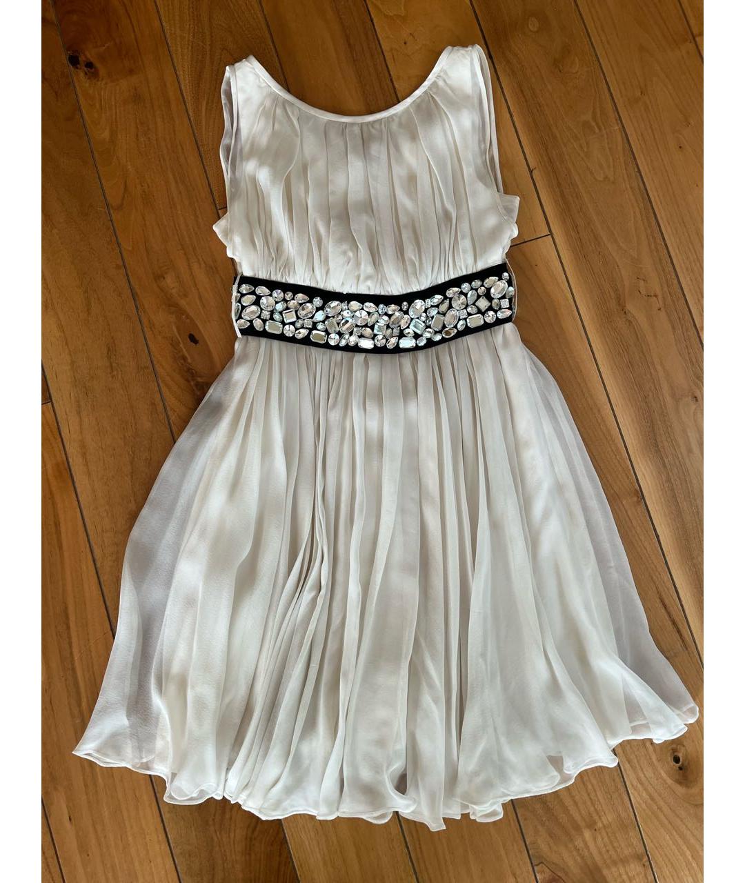 DOLCE&GABBANA Белое шелковое платье, фото 9