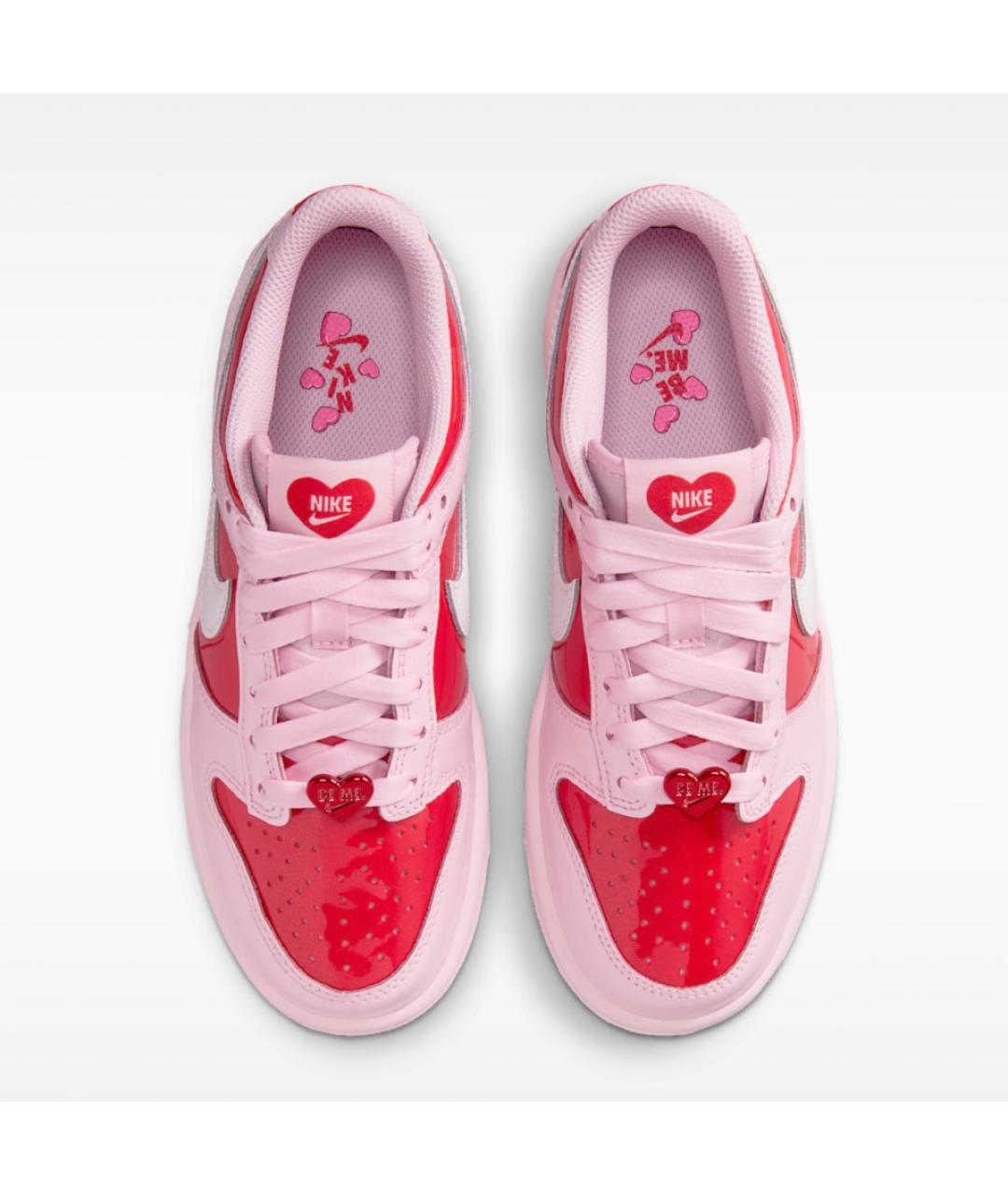 NIKE Розовые кроссовки из лакированной кожи, фото 3