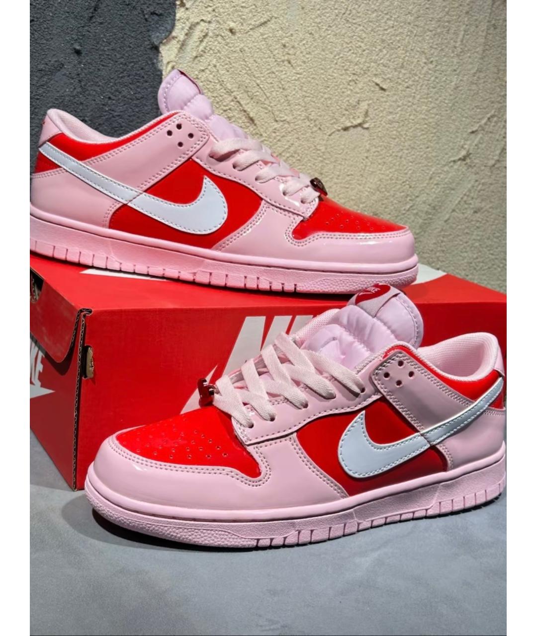 NIKE Розовые кроссовки из лакированной кожи, фото 2