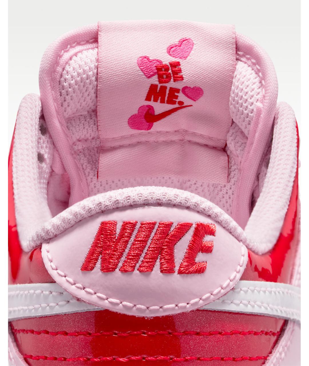 NIKE Розовые низкие кроссовки / кеды из лакированной кожи, фото 6
