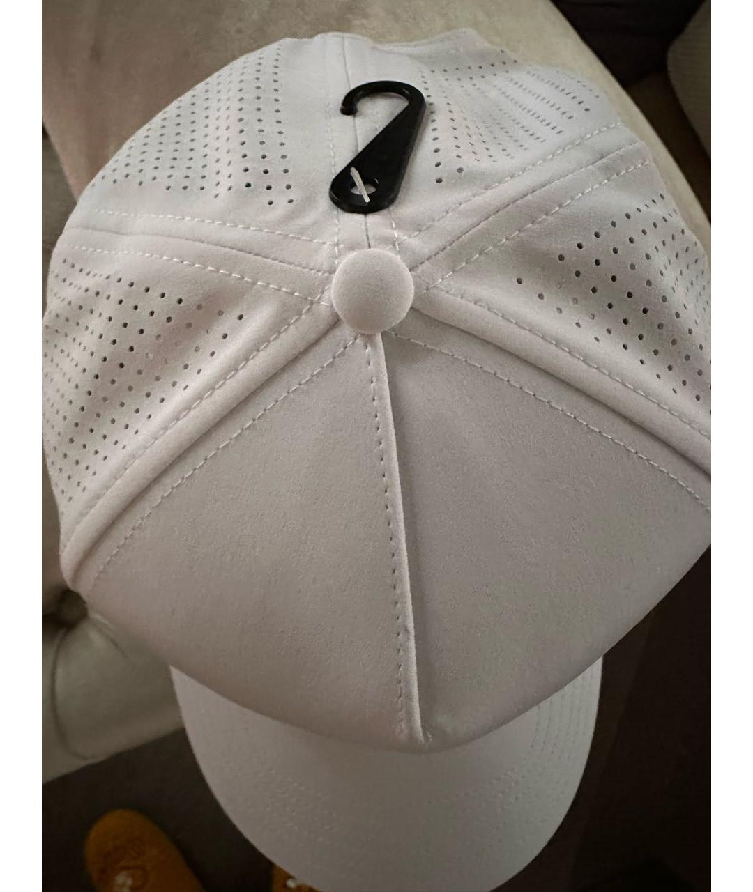 ALO YOGA Белая хлопковая кепка, фото 3