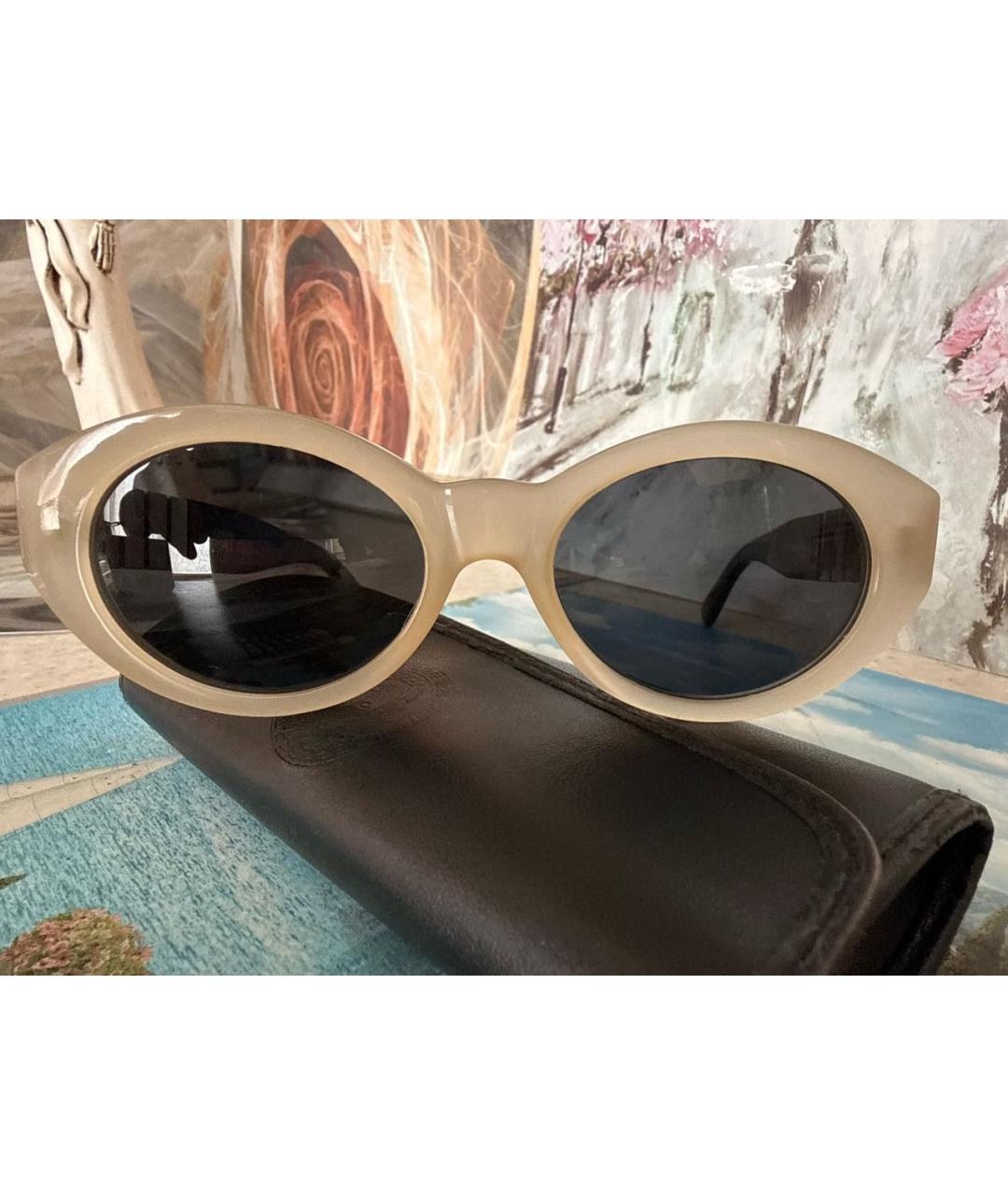 VERSACE Бежевые солнцезащитные очки, фото 6