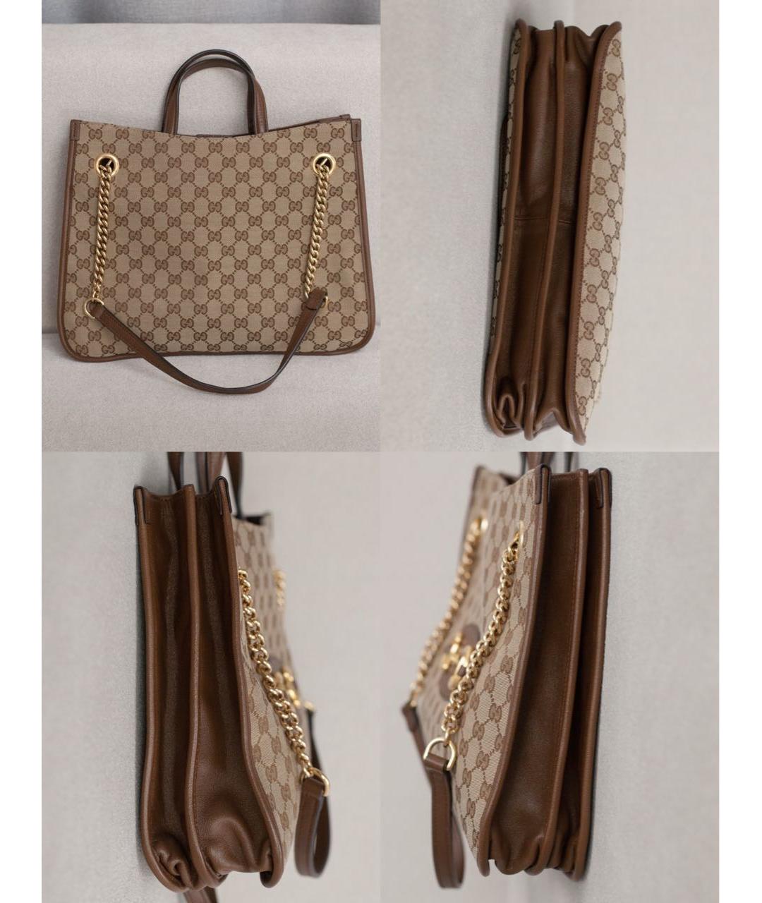 GUCCI Коричневая сумка тоут, фото 6