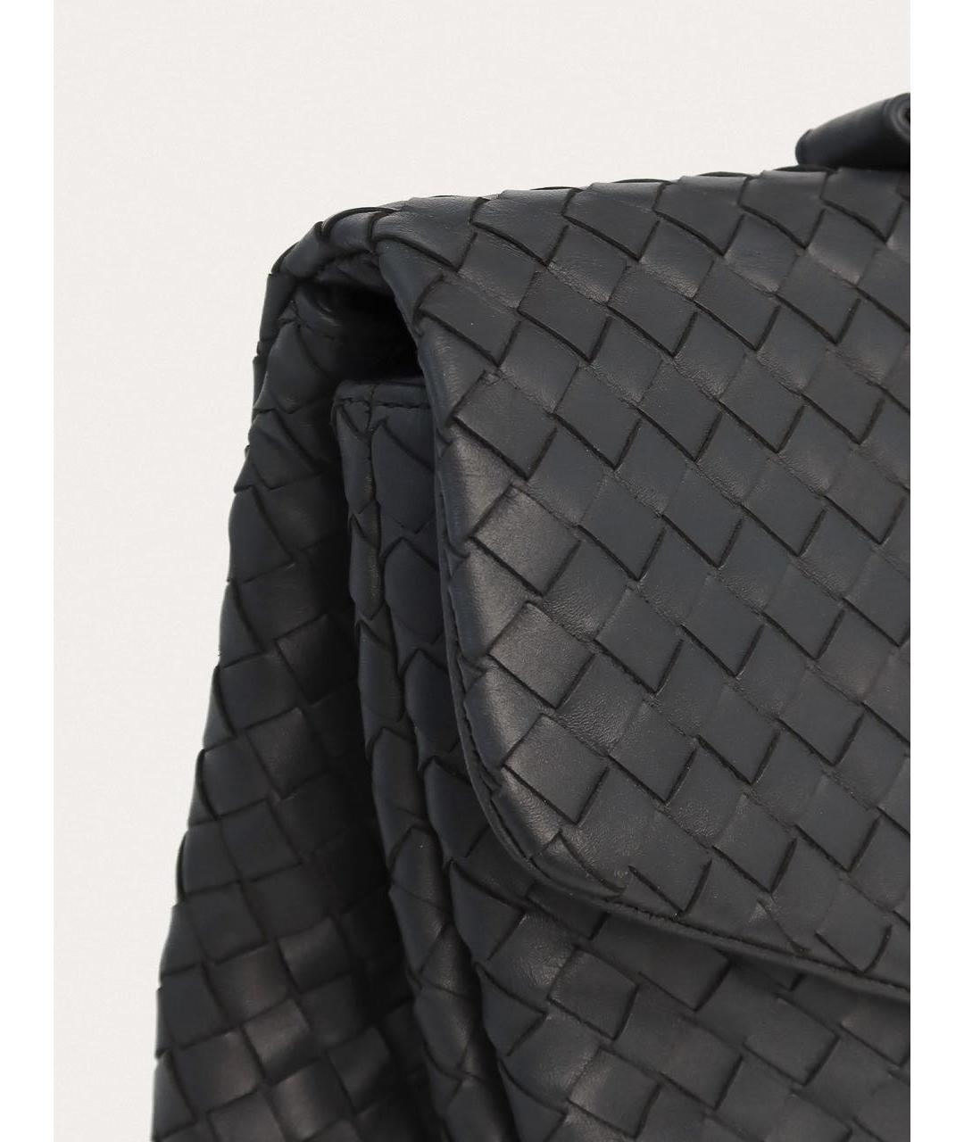 BOTTEGA VENETA Серый кожаный портфель, фото 5