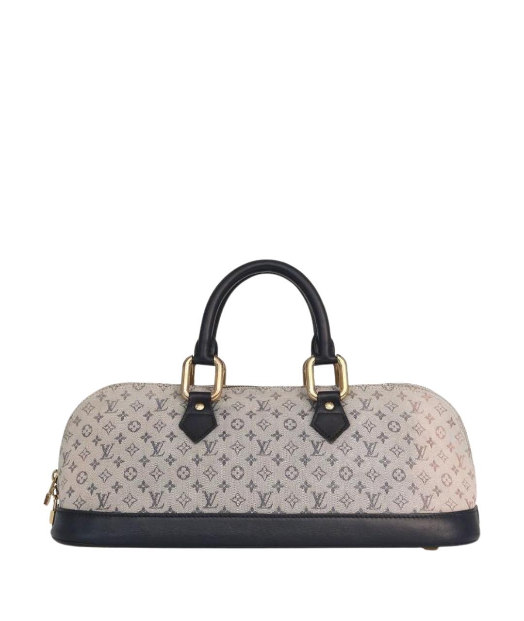 LOUIS VUITTON Синяя тканевая сумка с короткими ручками, фото 1