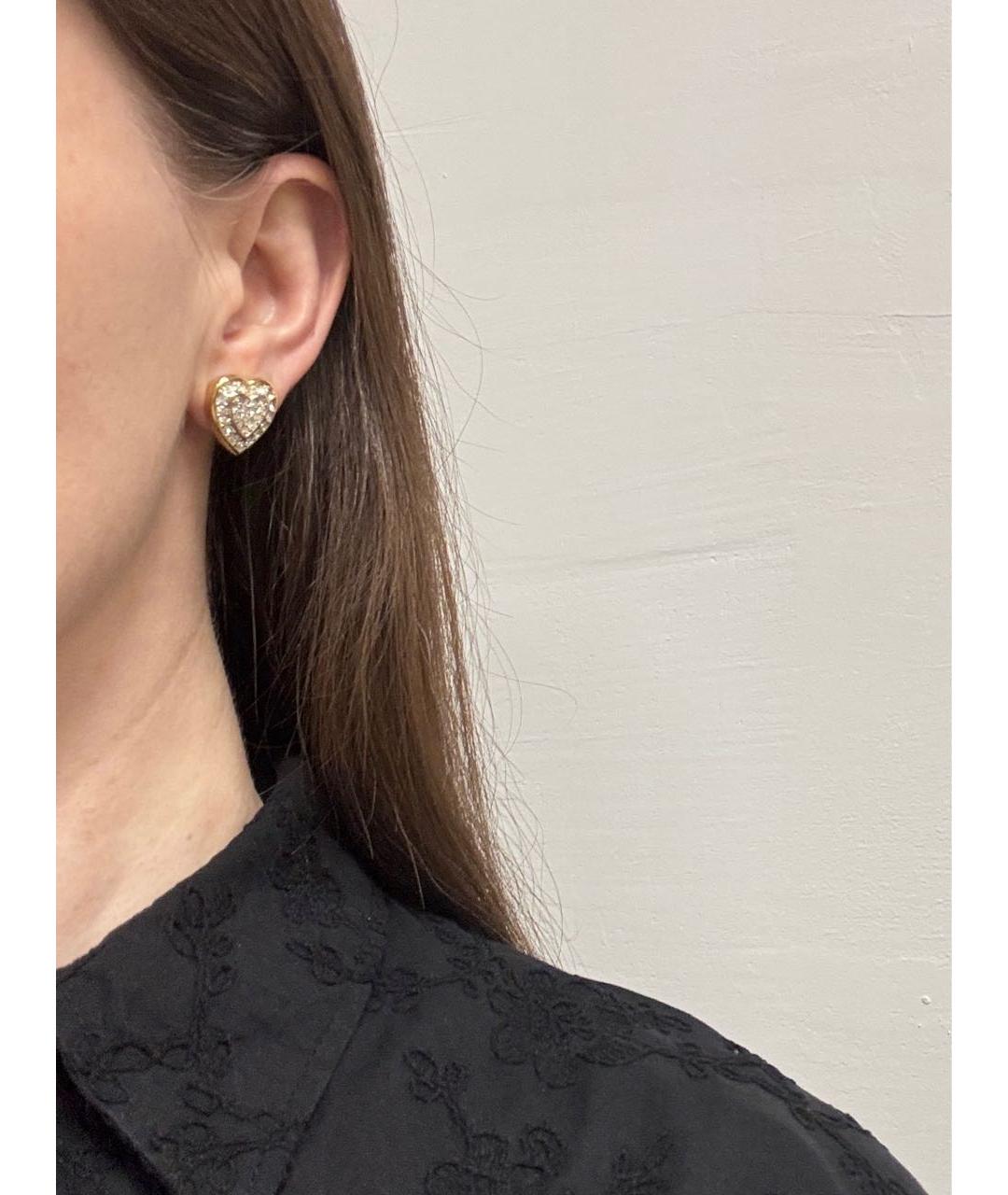 NINA RICCI Золотые позолоченные клипсы, фото 5