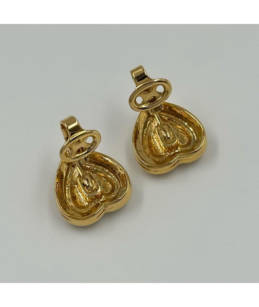 NINA RICCI Золотые позолоченные клипсы, фото 3