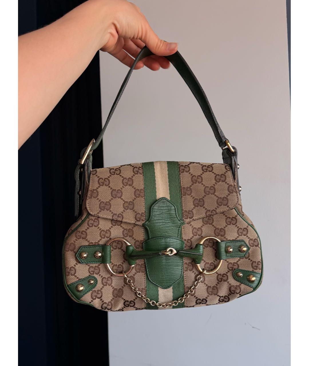 GUCCI Бежевая сумка с короткими ручками, фото 7