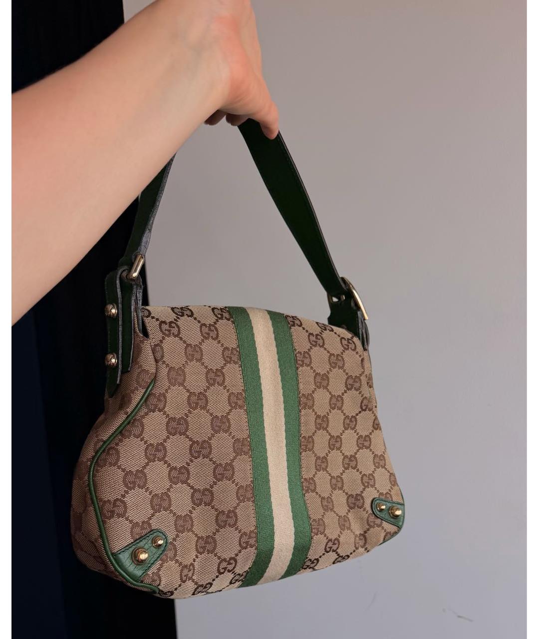 GUCCI Бежевая сумка с короткими ручками, фото 3