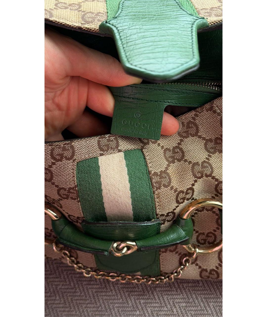 GUCCI Бежевая сумка с короткими ручками, фото 6