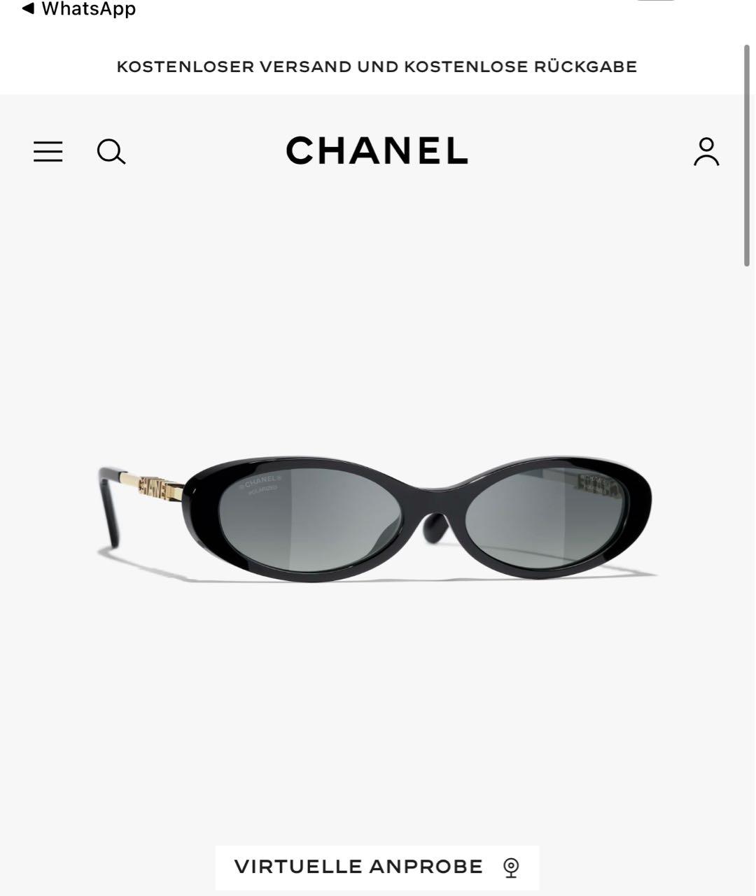 CHANEL Черные пластиковые солнцезащитные очки, фото 5