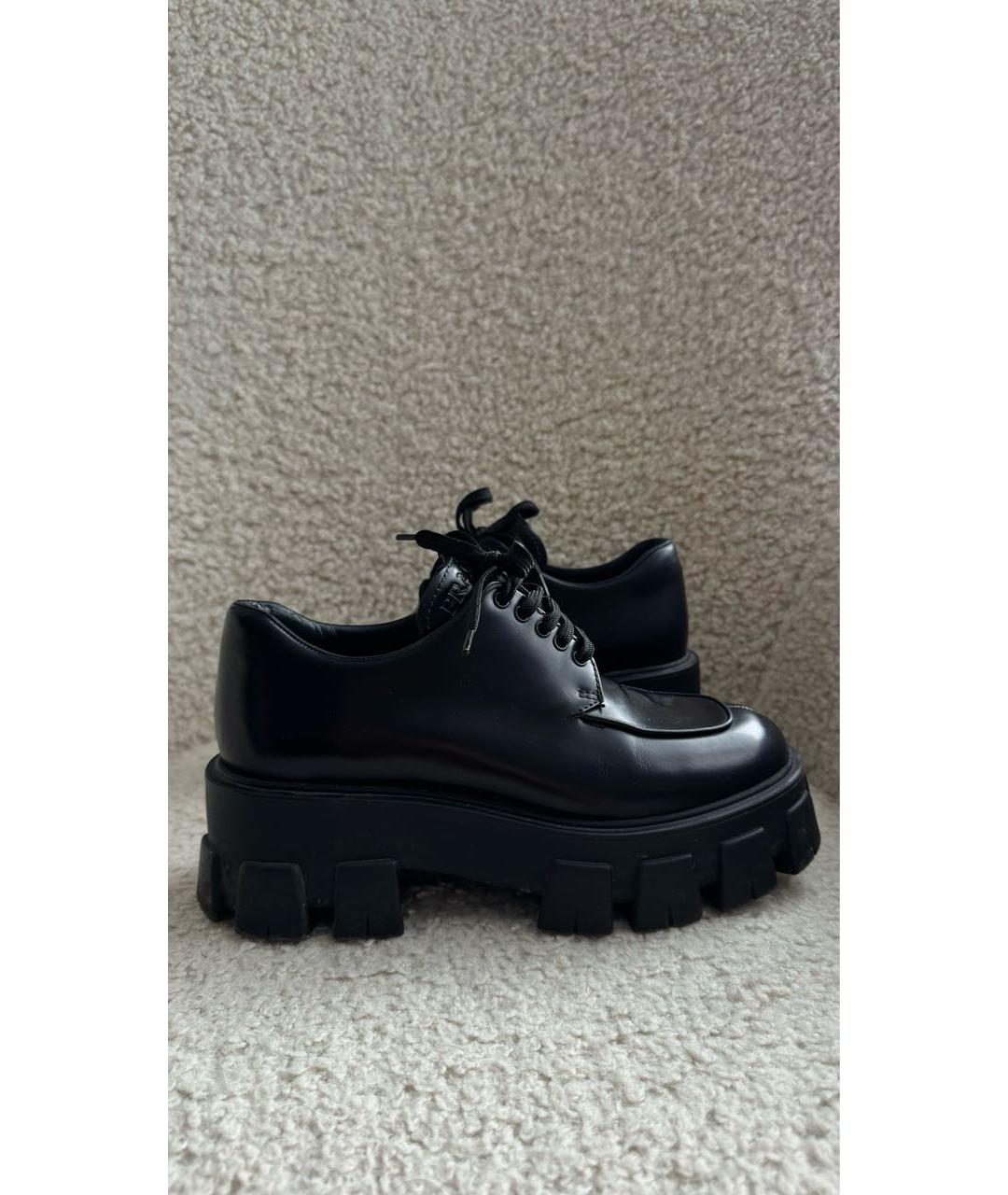 PRADA Черные кожаные лоферы, фото 7