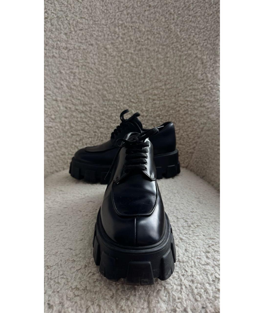 PRADA Черные кожаные лоферы, фото 2