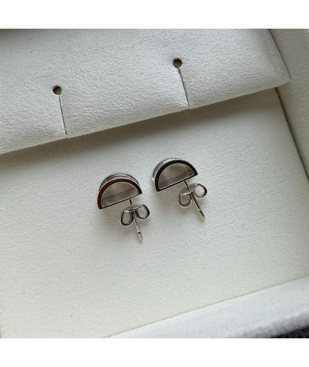 GUCCI Серебряные серьги из белого золота, фото 4