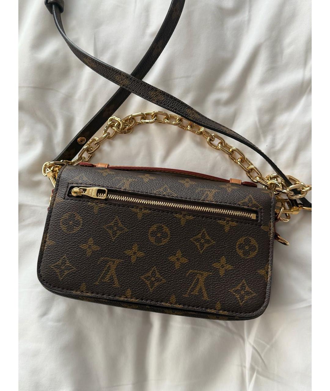 LOUIS VUITTON Коричневая сумка через плечо, фото 6