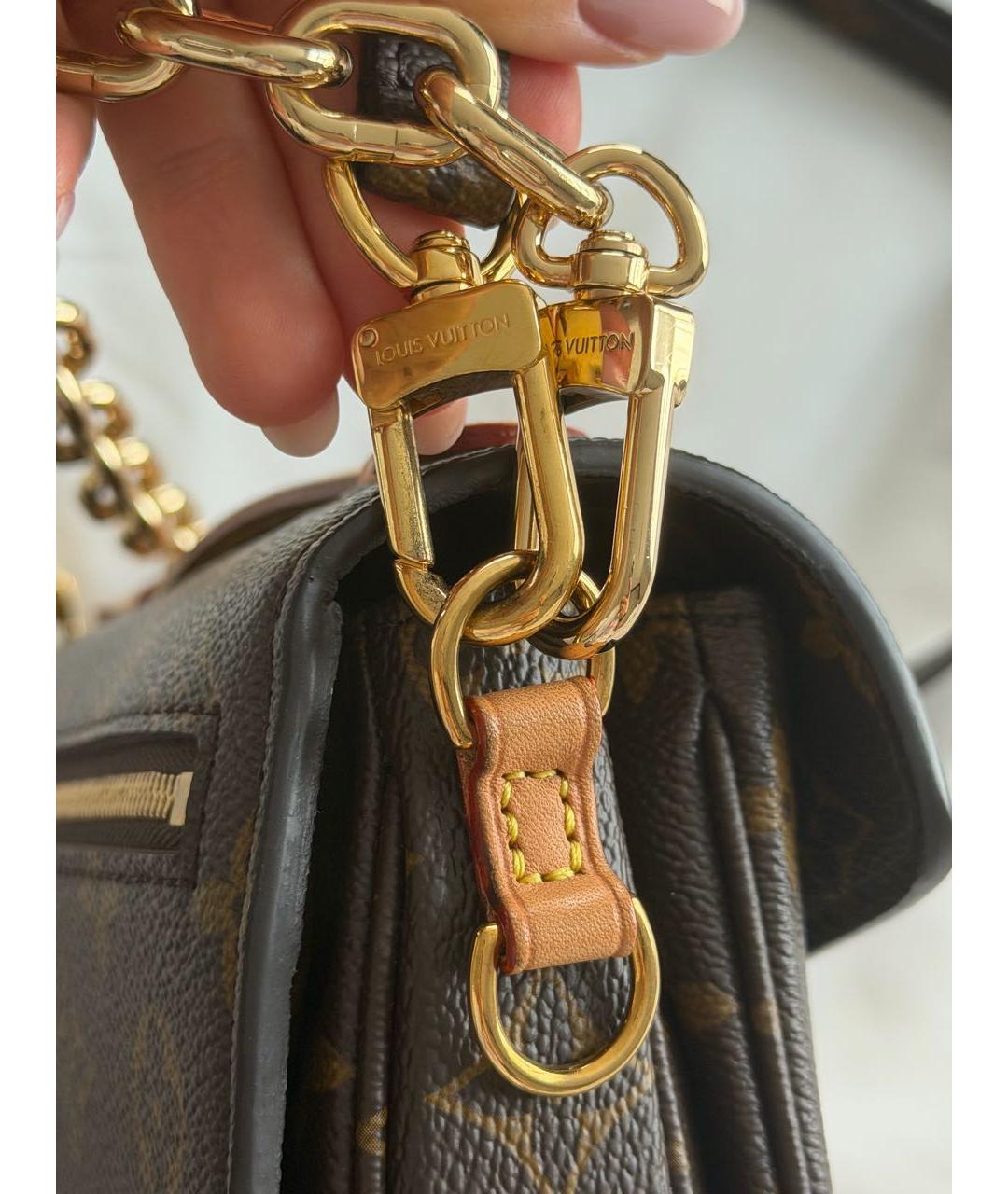 LOUIS VUITTON Коричневая сумка через плечо, фото 7