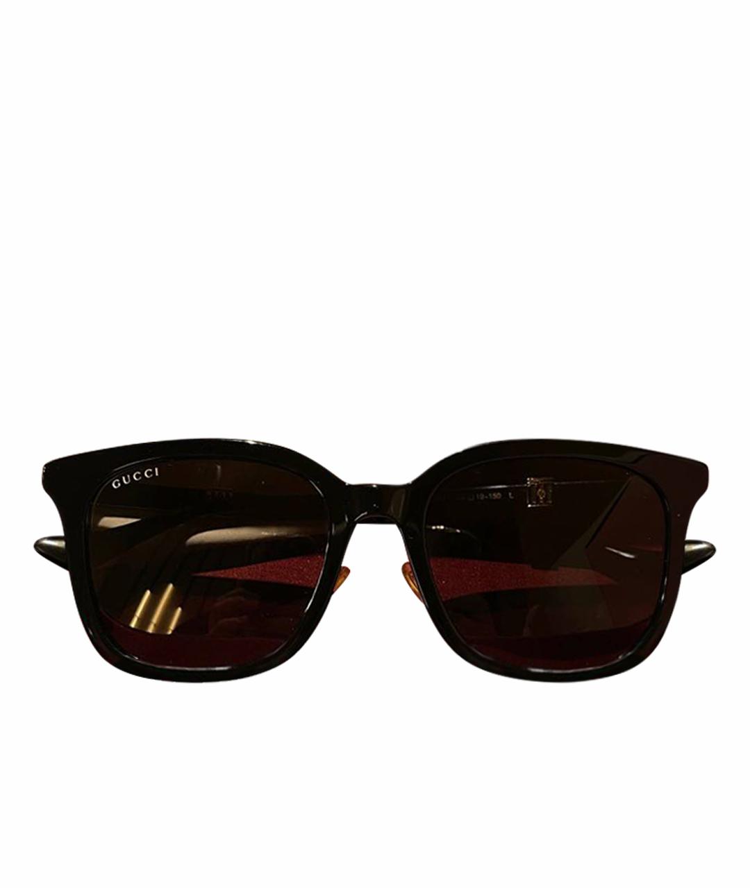 GUCCI Черные пластиковые солнцезащитные очки, фото 1