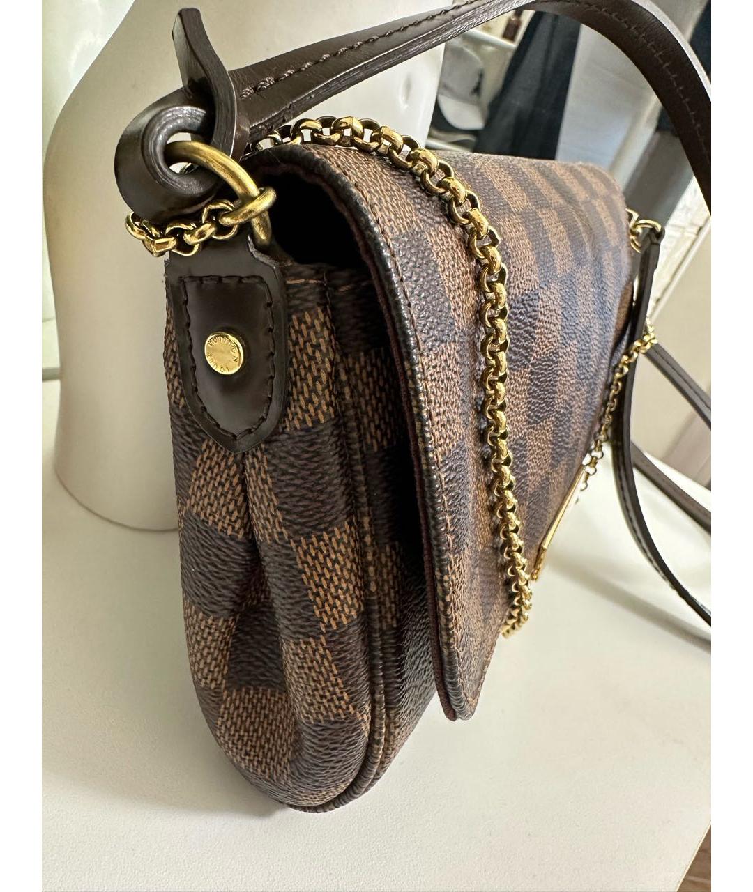 LOUIS VUITTON Коричневая сумка через плечо, фото 3
