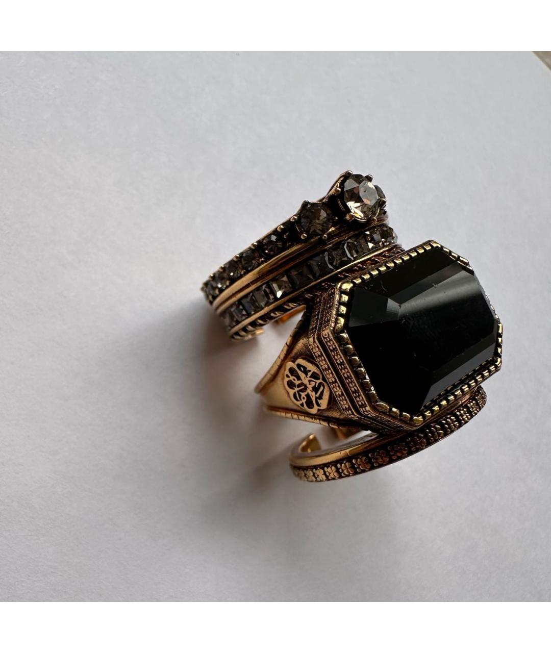 ALEXANDER MCQUEEN Золотое латунное кольцо, фото 7