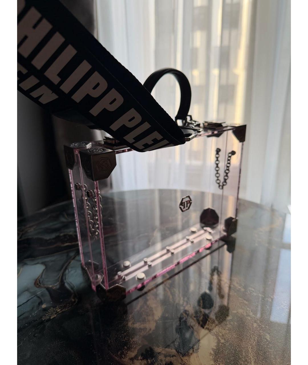 PHILIPP PLEIN Розовая сумка через плечо, фото 5