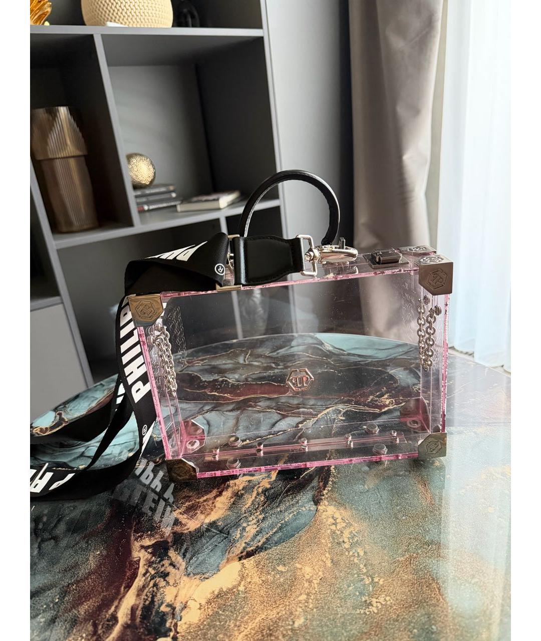 PHILIPP PLEIN Розовая сумка через плечо, фото 9