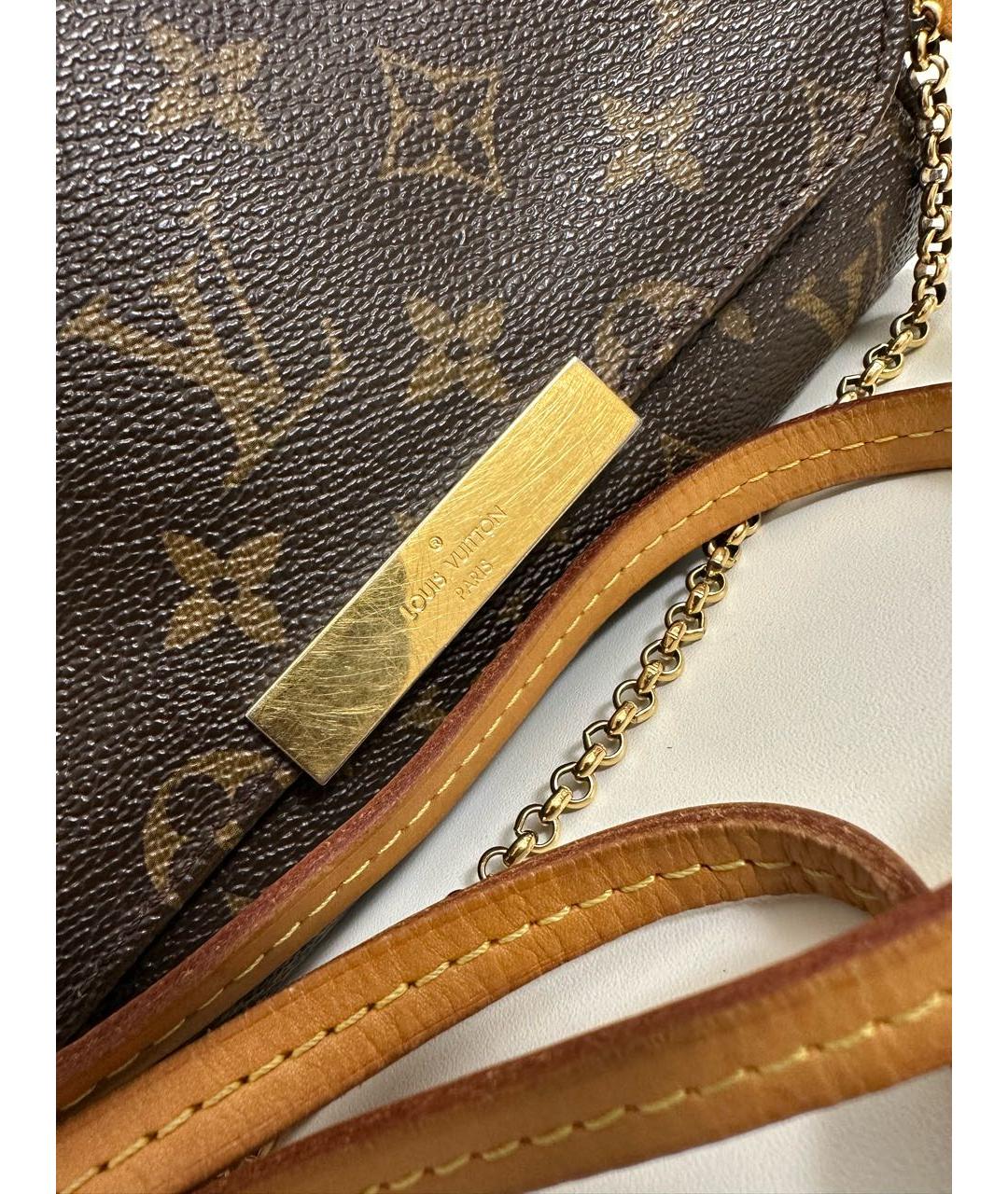 LOUIS VUITTON Коричневая сумка через плечо, фото 3
