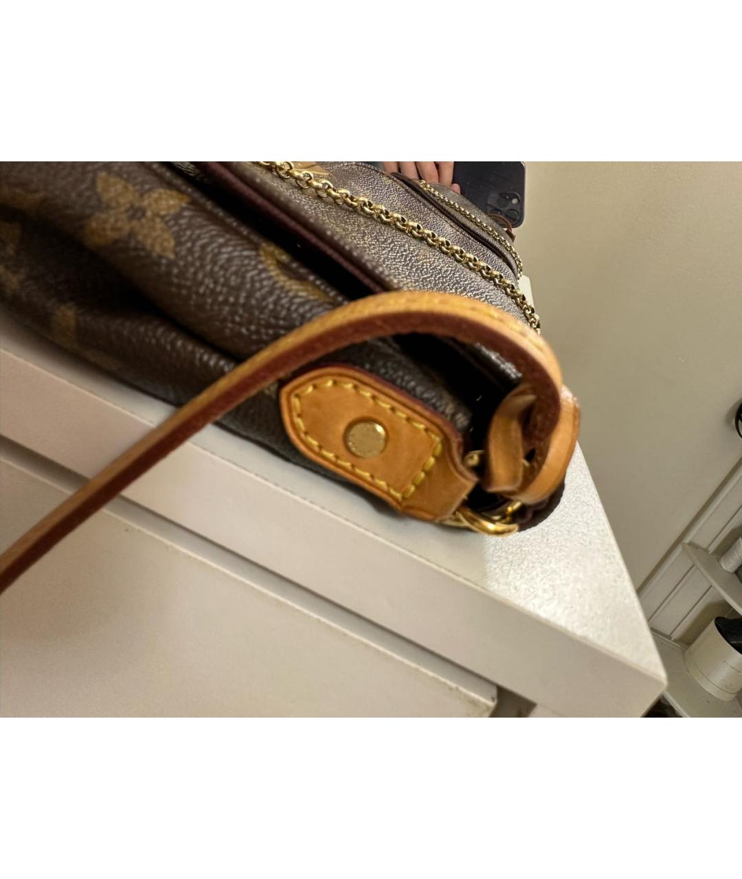 LOUIS VUITTON Коричневая сумка через плечо, фото 6