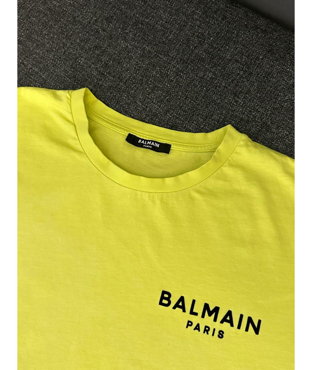 BALMAIN Желтая футболка, фото 3