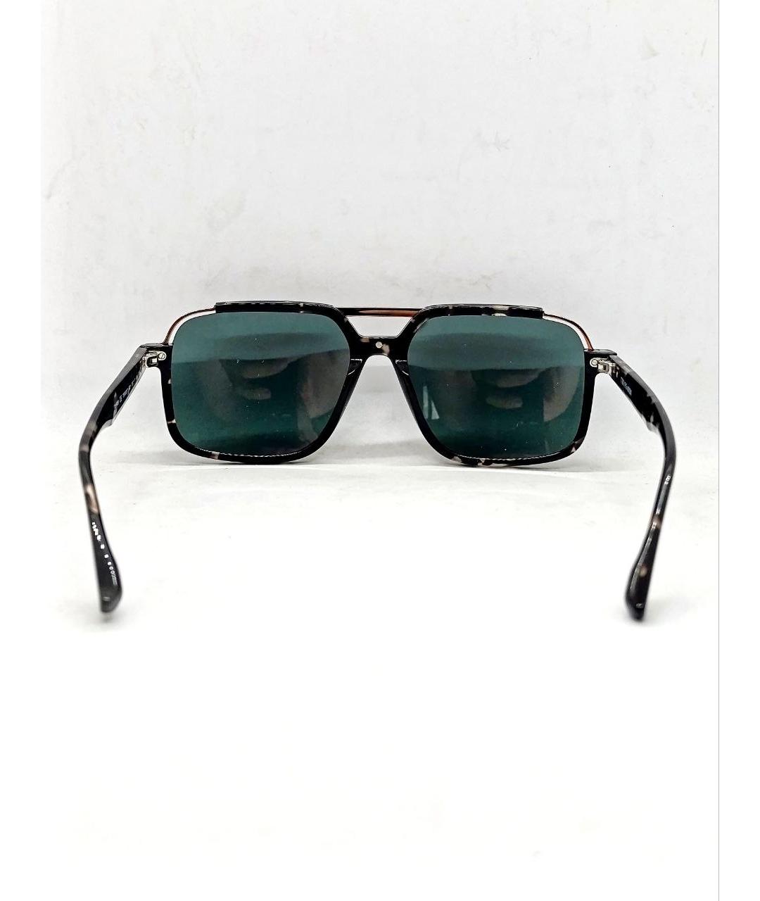 TRUSSARDI Черные пластиковые солнцезащитные очки, фото 4