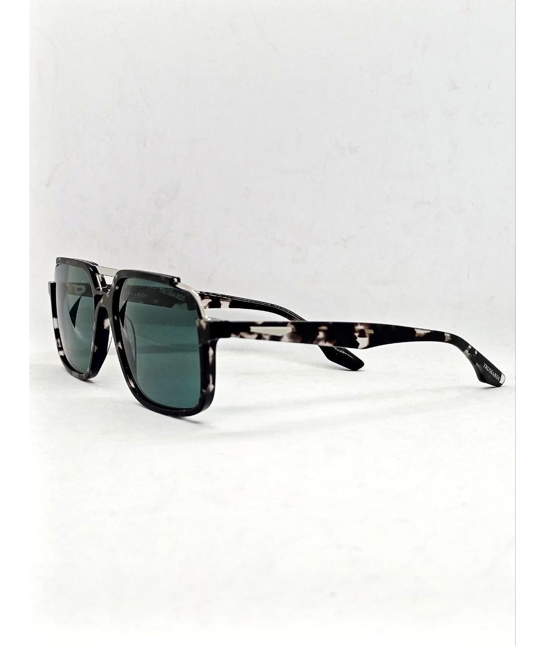 TRUSSARDI Черные пластиковые солнцезащитные очки, фото 6