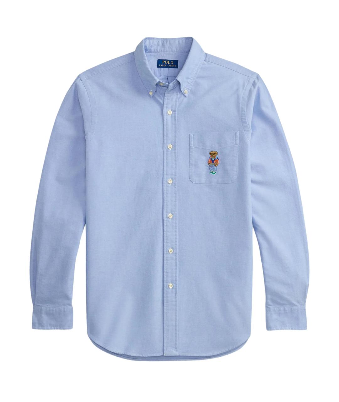 POLO RALPH LAUREN Голубая хлопковая кэжуал рубашка, фото 1