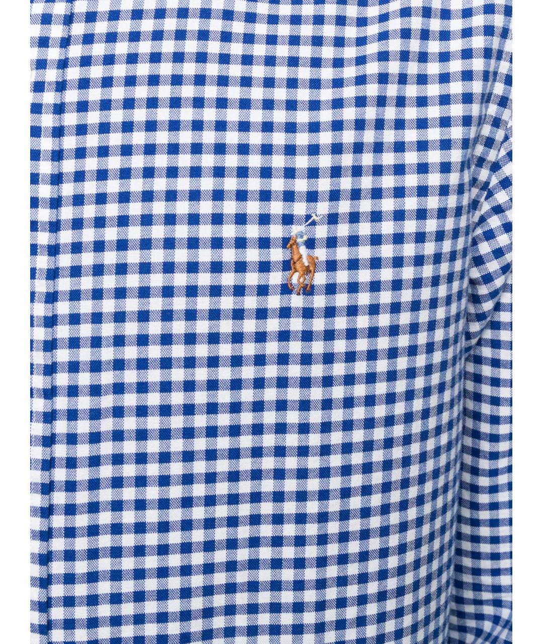 POLO RALPH LAUREN Синяя хлопковая кэжуал рубашка, фото 2