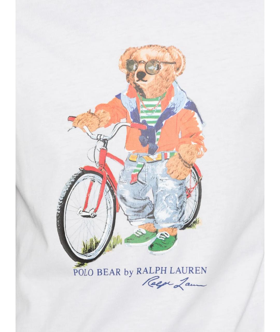 POLO RALPH LAUREN Белая хлопковая футболка, фото 2