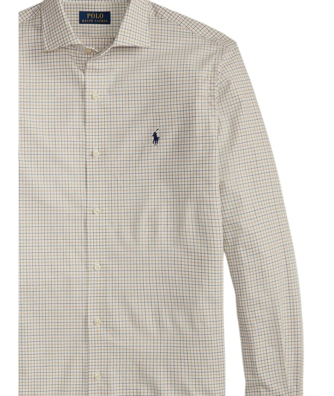 POLO RALPH LAUREN Бежевая хлопковая кэжуал рубашка, фото 2