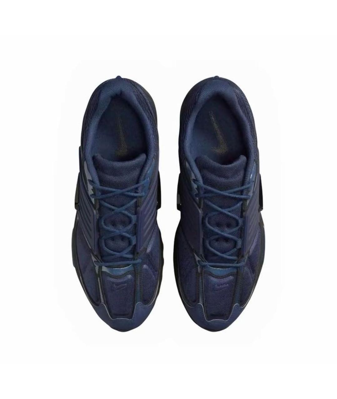 NIKE Темно-синие текстильные низкие кроссовки / кеды, фото 3