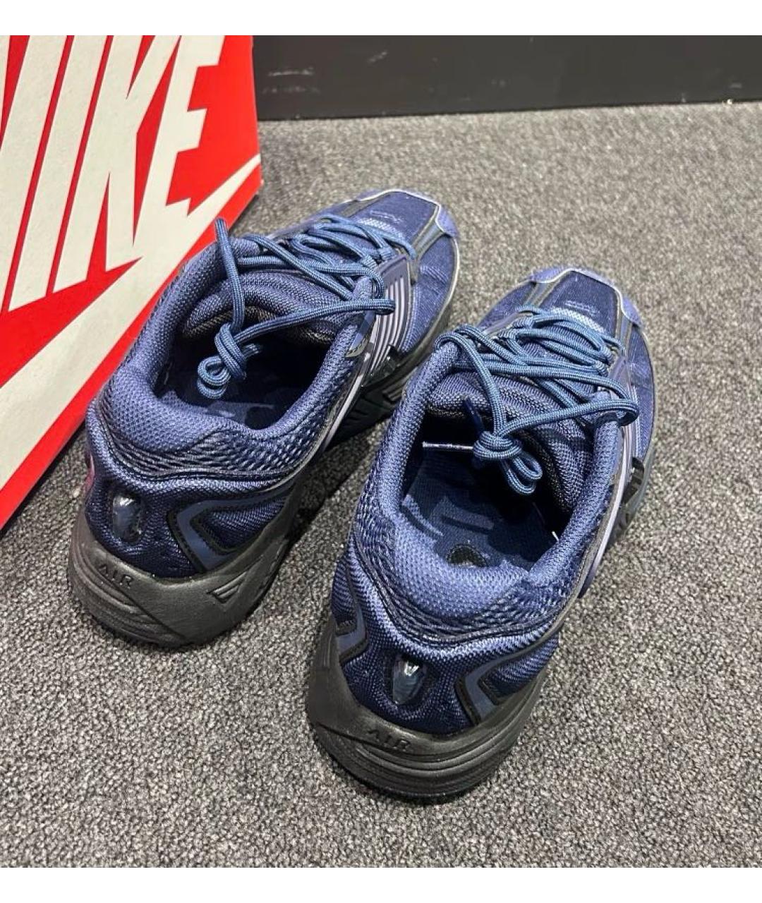 NIKE Темно-синие текстильные низкие кроссовки / кеды, фото 8