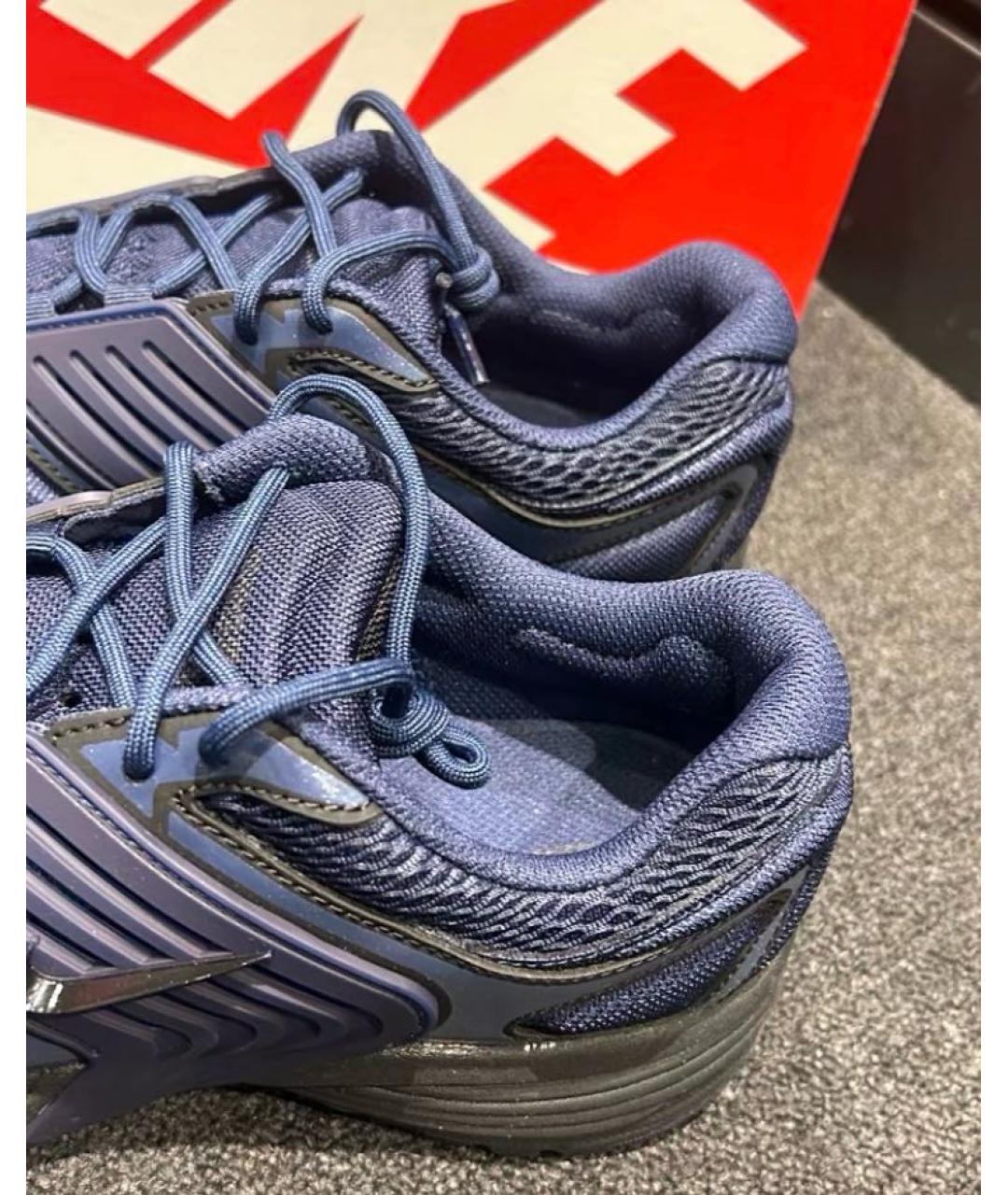 NIKE Темно-синие текстильные низкие кроссовки / кеды, фото 7