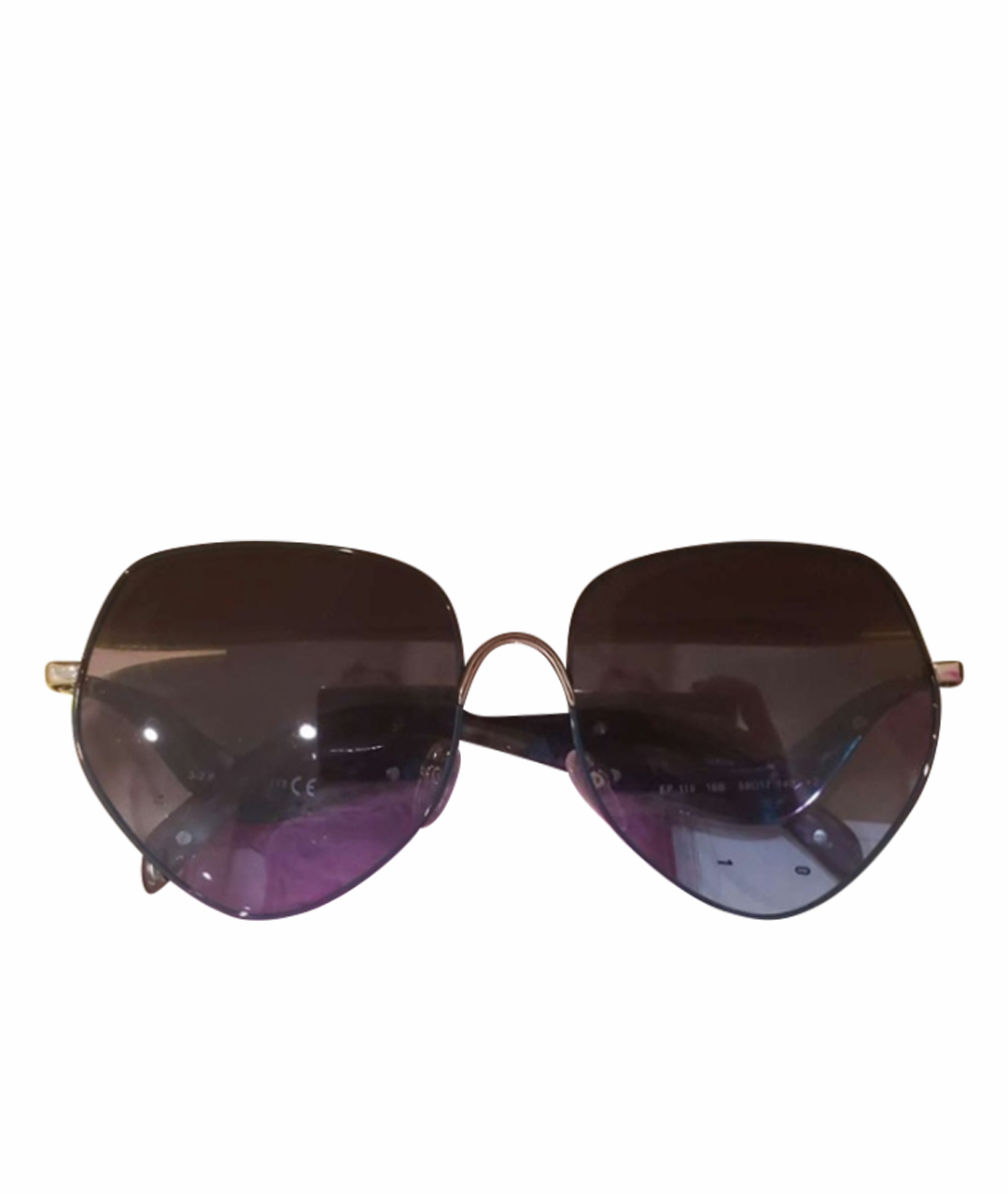 EMILIO PUCCI Бирюзовые деревянные солнцезащитные очки, фото 1