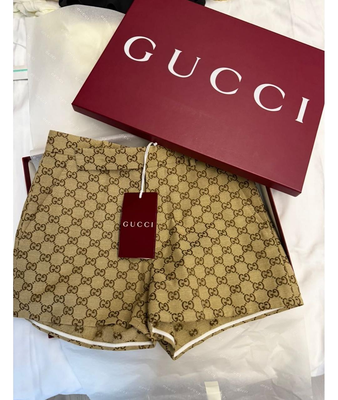 GUCCI Бежевые шорты, фото 6