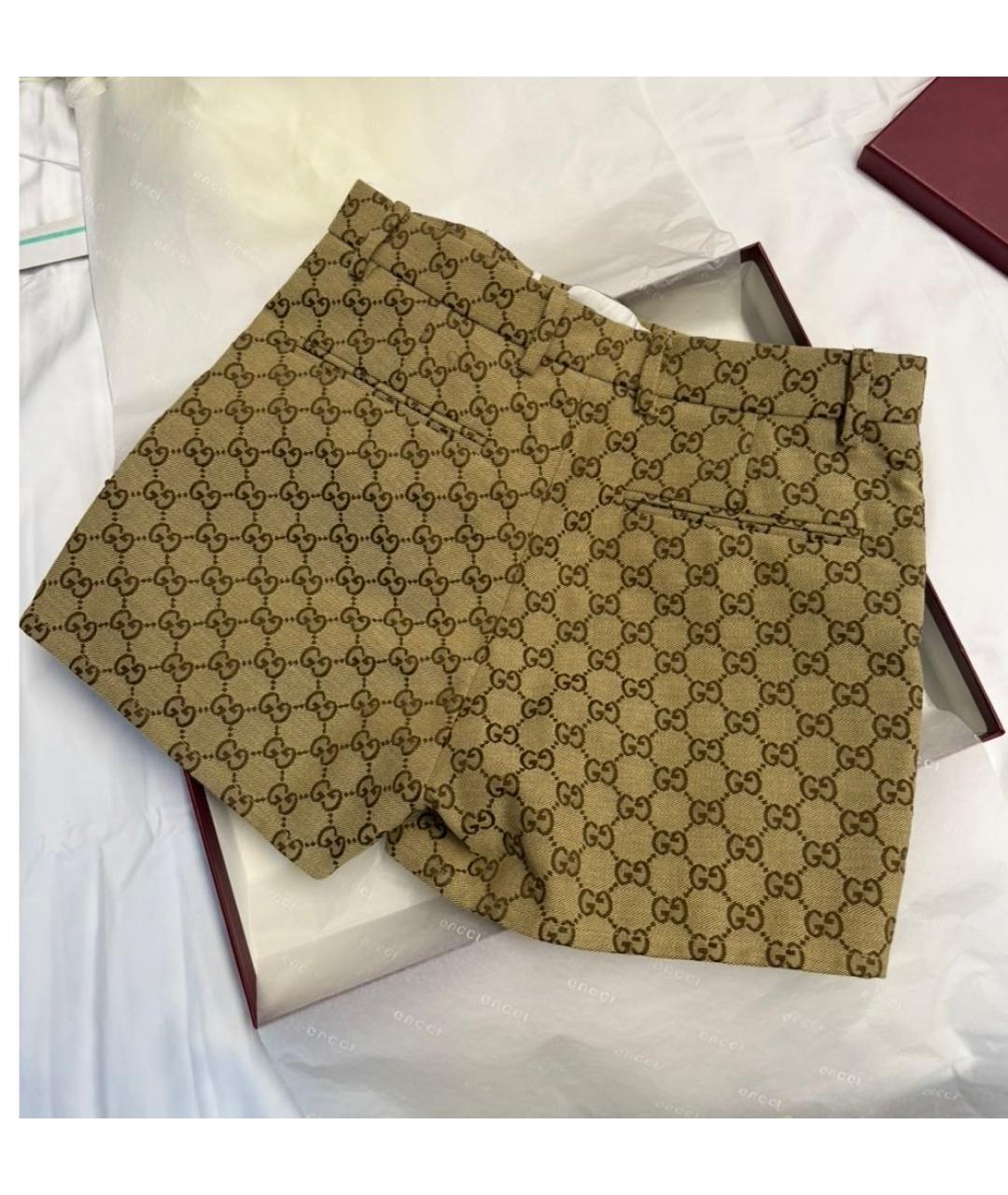GUCCI Бежевые шорты, фото 2